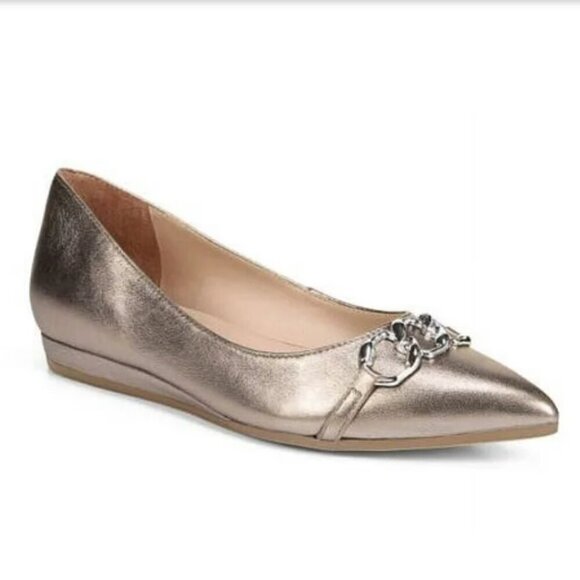 27 EDIT Naturalizer Katalie Chained Detail Pointed Toe Pump - Picture 1 of 7